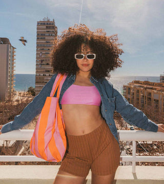 Notabag - Orange/Pink Stripes