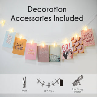 DIY Poster Kit Girl Power LED light included
