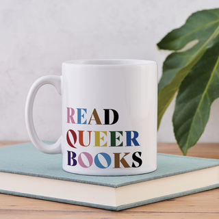 Read Queer Books Rainbow Mug