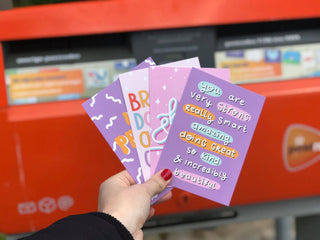 Postcard you are beautiful, capable, worthy muchable
