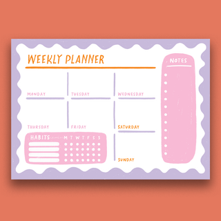 Cute weekly planner