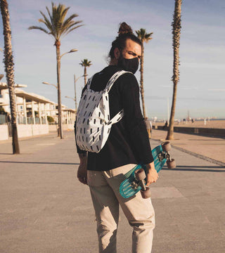 Original Black Brush – Bag Backpack Tote Gift Pattern White