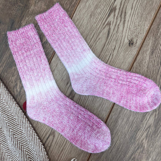 Ombre Bed Socks: Women's Purple Ombre 4-7