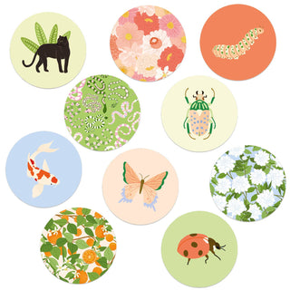 Round stickers set 5