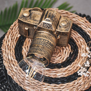 Housevitamin  Camera Lamp Gold -  15x12cm