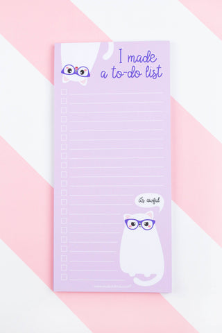 Grumpy Cat to do list notepad for catlovers