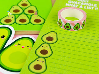 Avocado Holy Guacamole what a list! notepad to do list