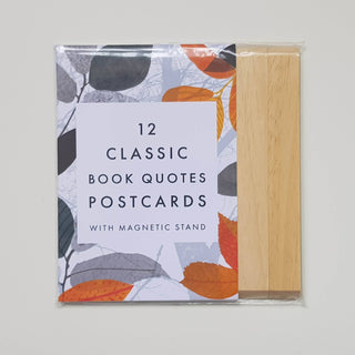 Classic Quotes postcard set with magnetic stand