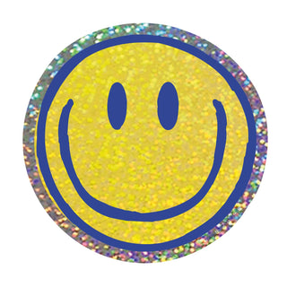 Glitter Sticker Smiley – Radiant Vibes and Positivity