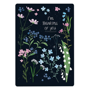 The Lemonbird card I'm thinking of you - flowers