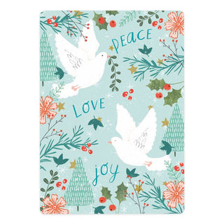 'Love Peace Joy' White Pigeons Map