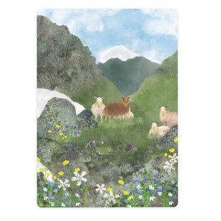 'Sheep In The Mountains' Card