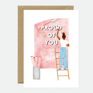Golden 'Proud of you' Card