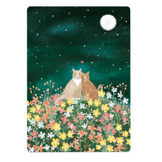 The Lemonbird card two cats in love