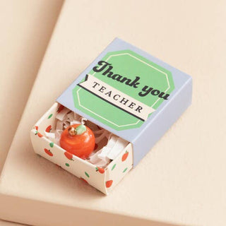 Tiny Matchbox Ceramic Token: Birthday Cake