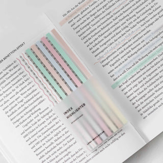 Powder Pink | Long Design Clear Sticky Strips | Post It