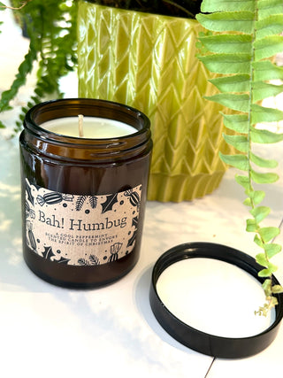 'BAH HUMBUG’ CHRISTMAS VEGAN CANDLE | 50 HOUR BURN TIME