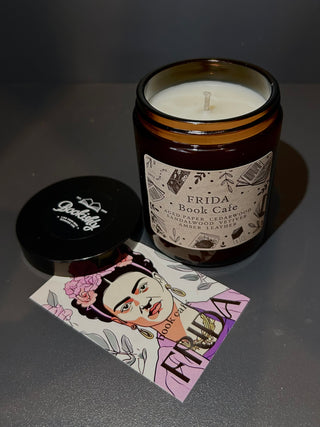 'FRIDA BOOK CAFE’ VEGAN CANDLE | 50 HOUR BURN TIME