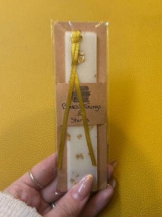 Handmade Epoxy With Gold bookmark