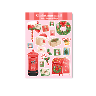 Stickersheet  Christmas mail