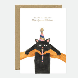 Black Cat Birthday Card