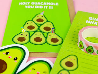 Avocado Holy Guacamole what a list! notepad to do list