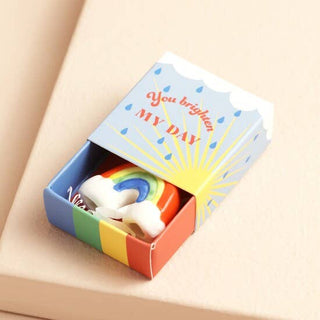 Tiny Matchbox Ceramic Token: Birthday Cake