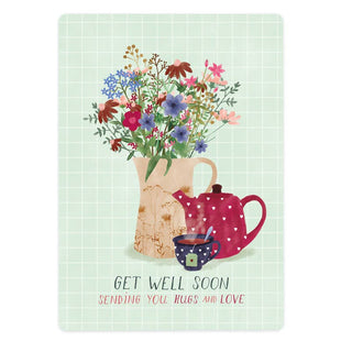 Card Get well soon - sending hugs and love