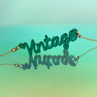 Recycled plastic Vintage necklace