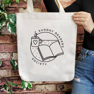 'Sunday Readers Society' tote bag