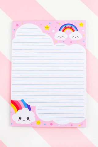 Cloud Rainbow letterpad double sided