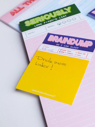 Green pink funny Seriously long funking to do list notepad