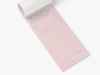 Notepad 'Things' pink